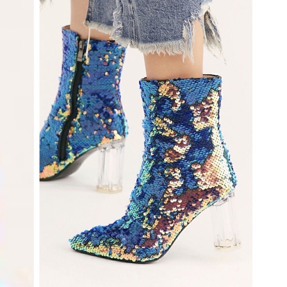Kaleidoscope Sequin Boots — image 3 of 5